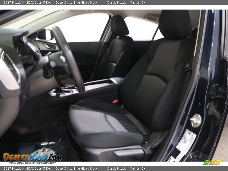 2017 Mazda MAZDA3 Sport 5 Door Deep Crystal Blue Mica / Black Photo #5