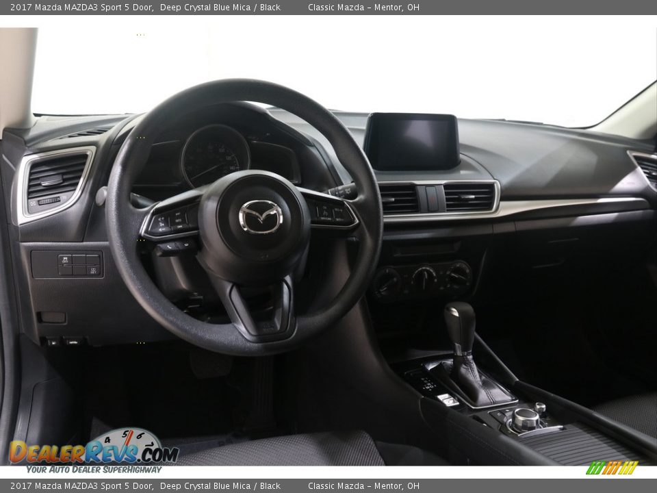 2017 Mazda MAZDA3 Sport 5 Door Deep Crystal Blue Mica / Black Photo #6