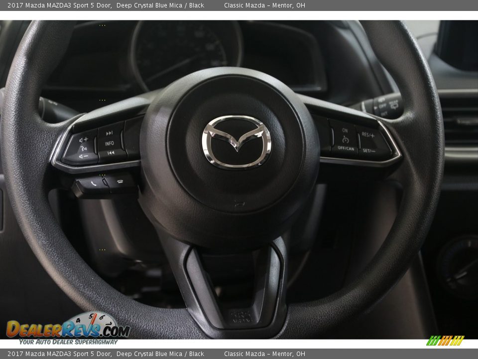 2017 Mazda MAZDA3 Sport 5 Door Deep Crystal Blue Mica / Black Photo #7