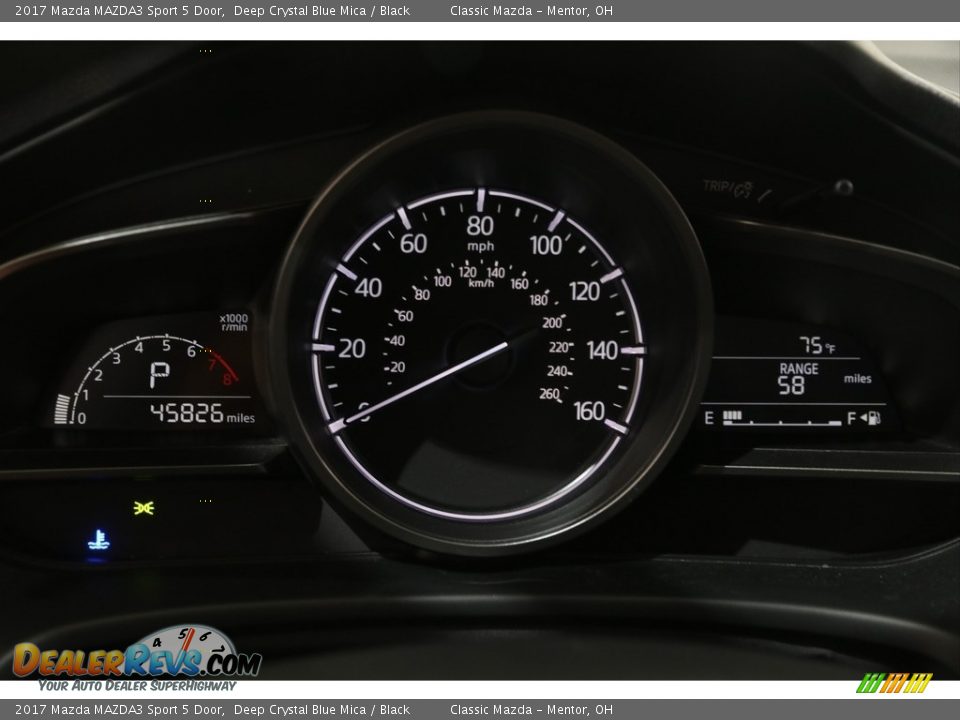 2017 Mazda MAZDA3 Sport 5 Door Deep Crystal Blue Mica / Black Photo #8