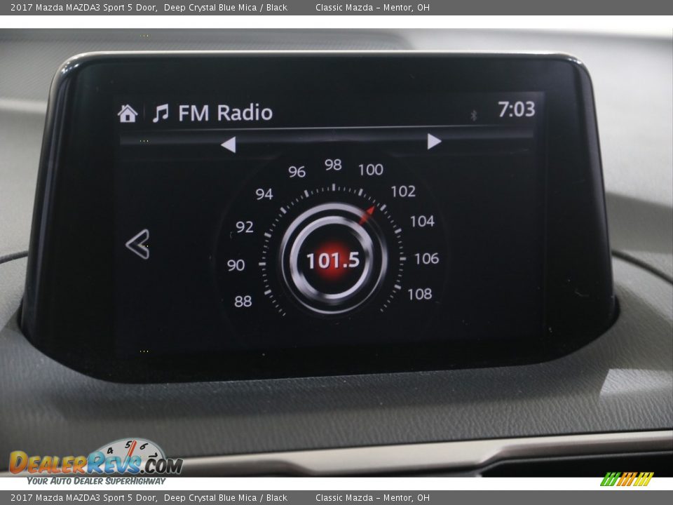 2017 Mazda MAZDA3 Sport 5 Door Deep Crystal Blue Mica / Black Photo #10