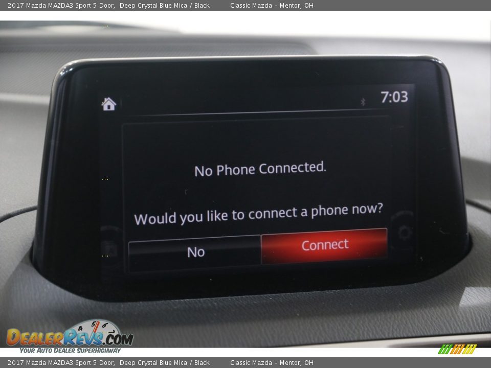 2017 Mazda MAZDA3 Sport 5 Door Deep Crystal Blue Mica / Black Photo #11