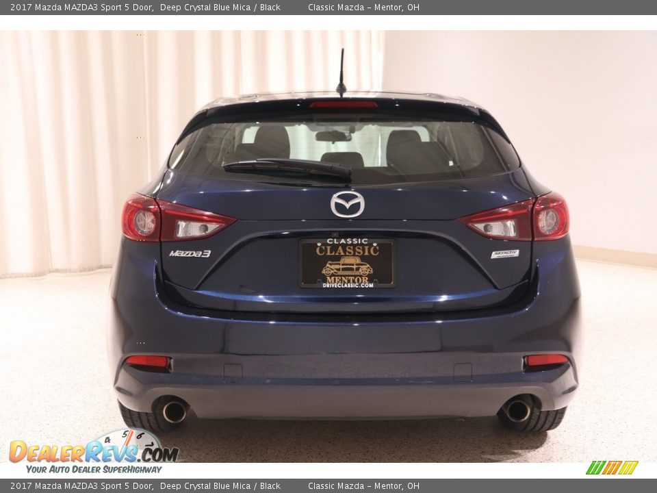 2017 Mazda MAZDA3 Sport 5 Door Deep Crystal Blue Mica / Black Photo #16