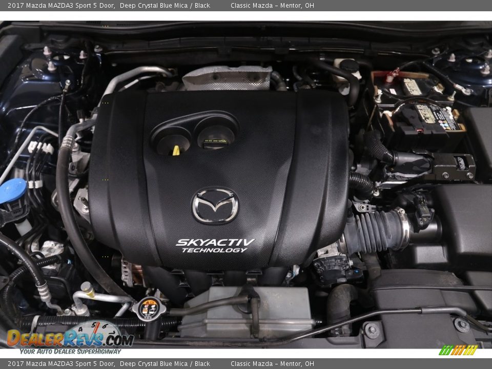 2017 Mazda MAZDA3 Sport 5 Door Deep Crystal Blue Mica / Black Photo #17