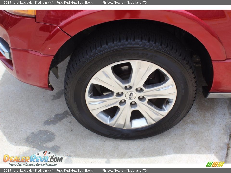 2015 Ford Expedition Platinum 4x4 Ruby Red Metallic / Ebony Photo #5