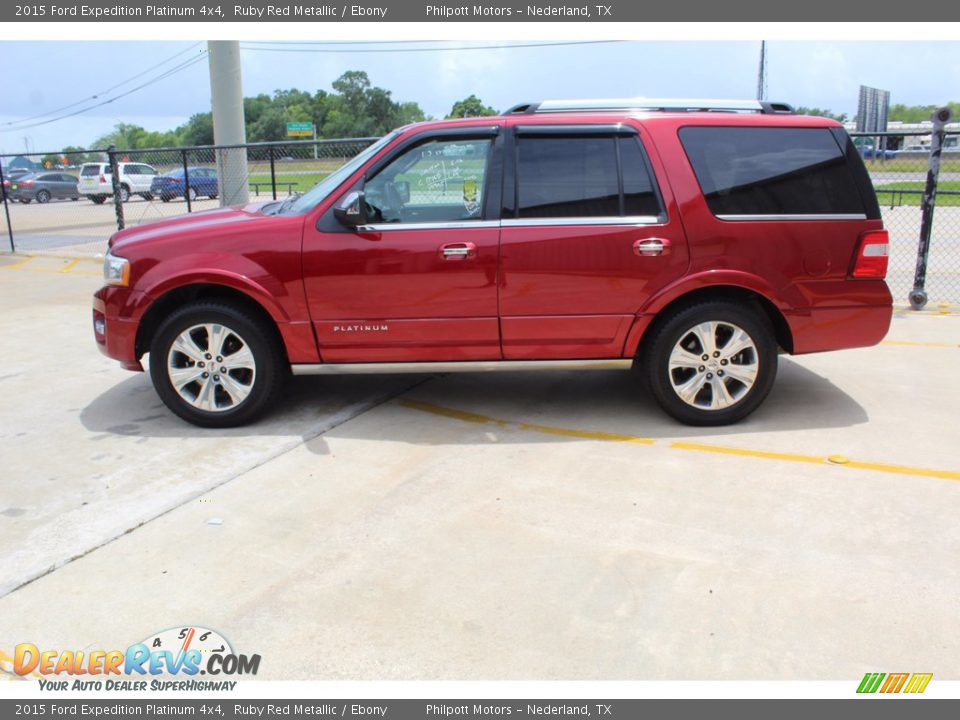 2015 Ford Expedition Platinum 4x4 Ruby Red Metallic / Ebony Photo #7