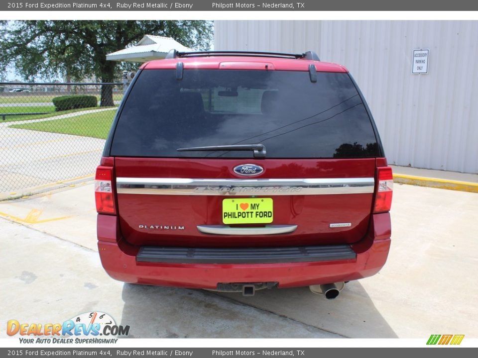 2015 Ford Expedition Platinum 4x4 Ruby Red Metallic / Ebony Photo #9