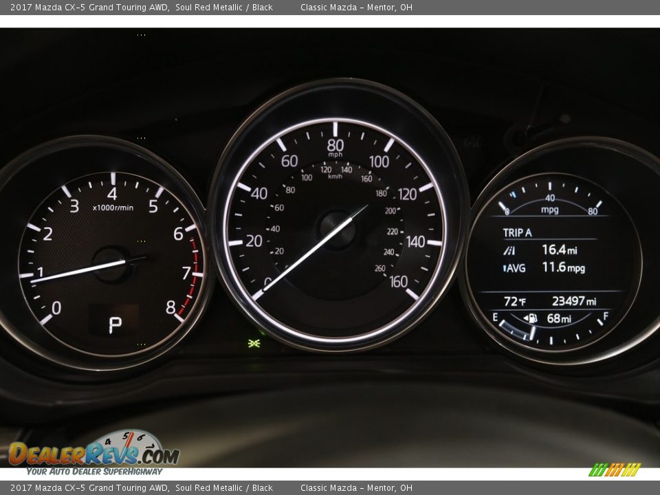 2017 Mazda CX-5 Grand Touring AWD Soul Red Metallic / Black Photo #8
