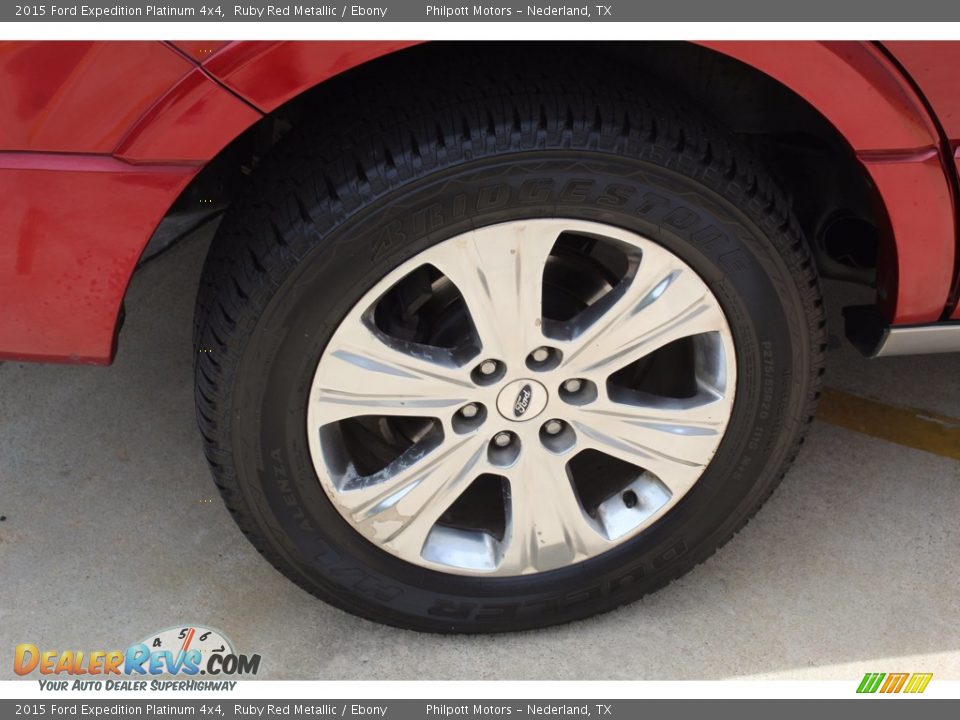 2015 Ford Expedition Platinum 4x4 Ruby Red Metallic / Ebony Photo #11
