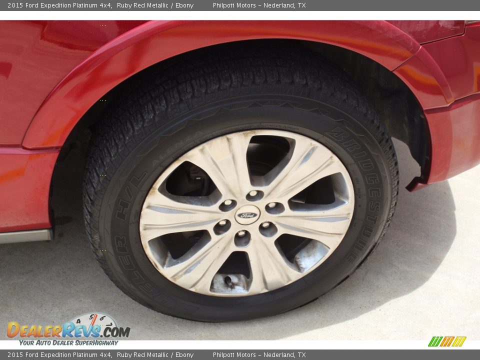 2015 Ford Expedition Platinum 4x4 Ruby Red Metallic / Ebony Photo #12