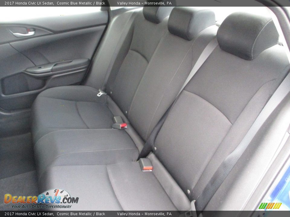 2017 Honda Civic LX Sedan Cosmic Blue Metallic / Black Photo #12