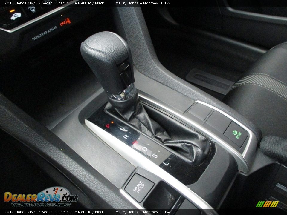 2017 Honda Civic LX Sedan Cosmic Blue Metallic / Black Photo #14