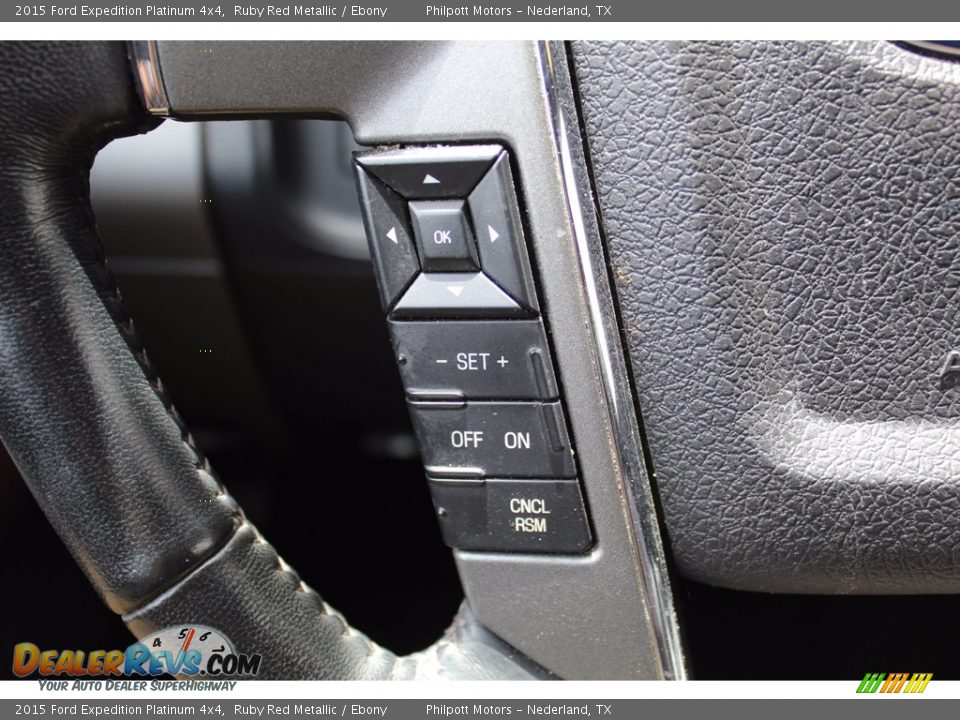 2015 Ford Expedition Platinum 4x4 Ruby Red Metallic / Ebony Photo #16