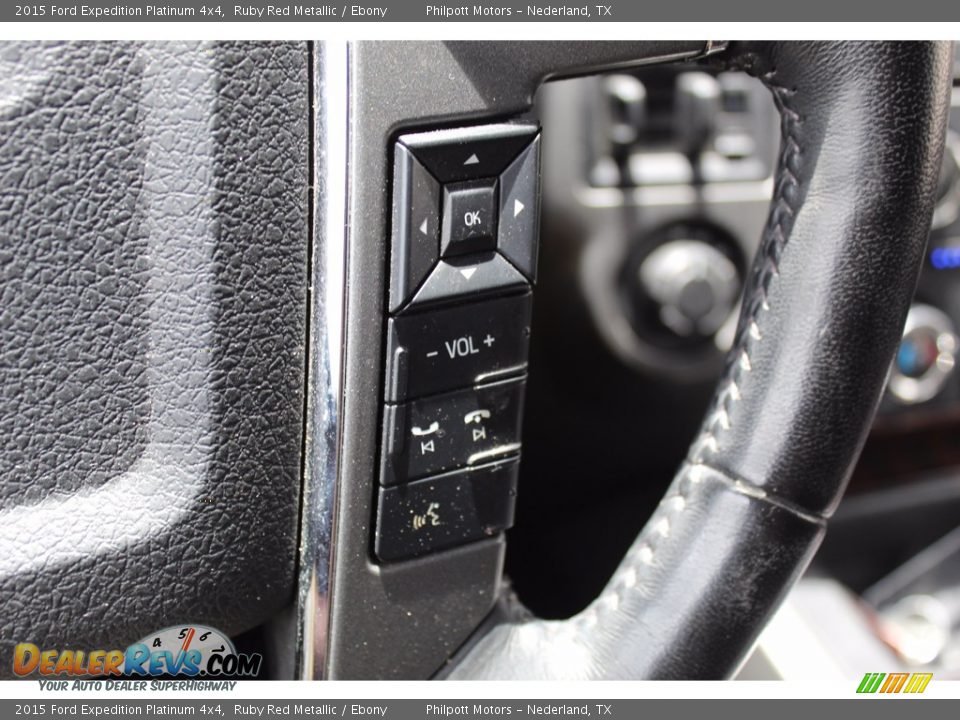 2015 Ford Expedition Platinum 4x4 Ruby Red Metallic / Ebony Photo #17