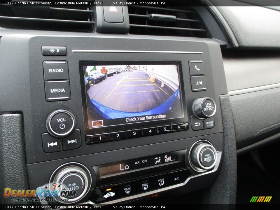 2017 Honda Civic LX Sedan Cosmic Blue Metallic / Black Photo #16