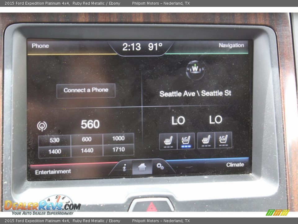 2015 Ford Expedition Platinum 4x4 Ruby Red Metallic / Ebony Photo #20