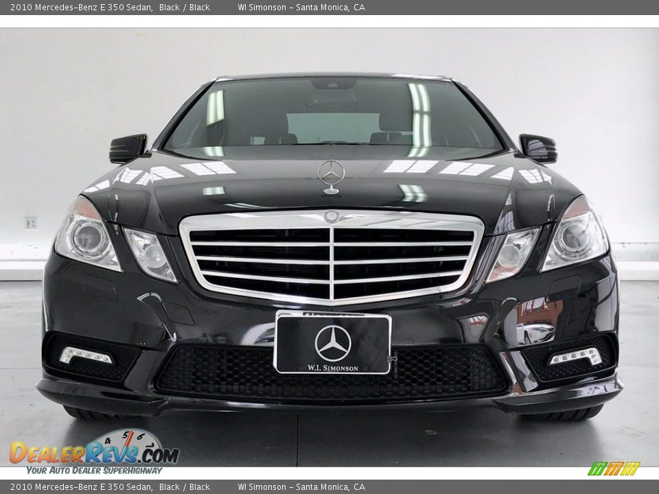 2010 Mercedes-Benz E 350 Sedan Black / Black Photo #2