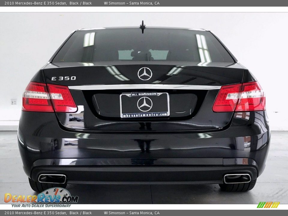 2010 Mercedes-Benz E 350 Sedan Black / Black Photo #3