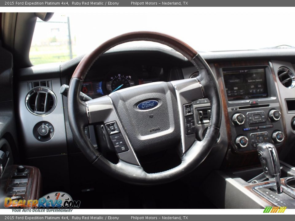 2015 Ford Expedition Platinum 4x4 Ruby Red Metallic / Ebony Photo #28