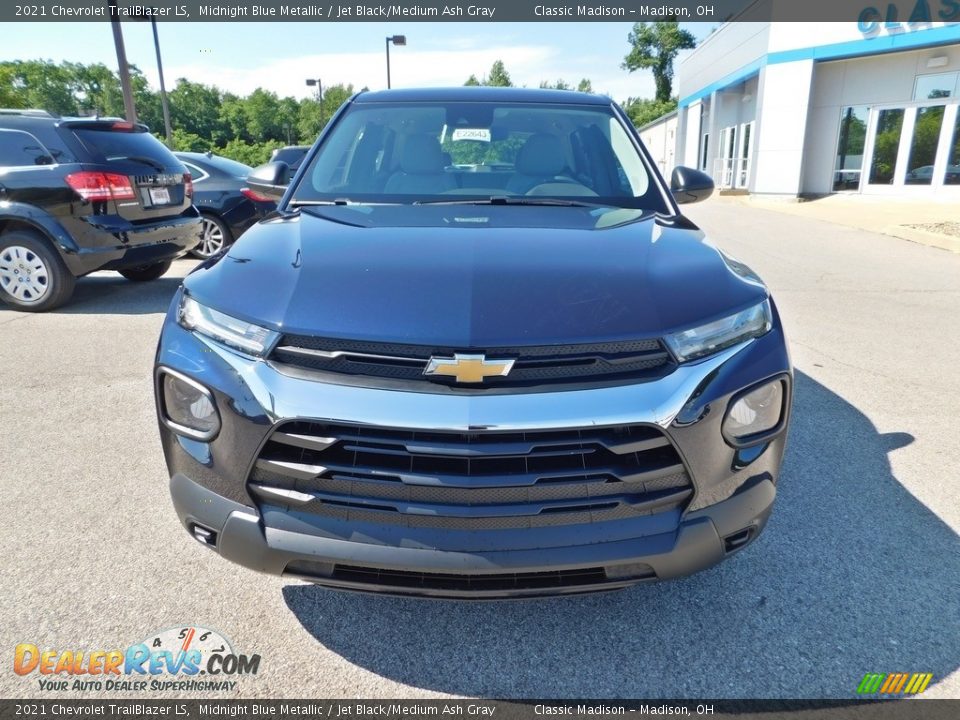 2021 Chevrolet Trailblazer LS Midnight Blue Metallic / Jet Black/Medium Ash Gray Photo #4