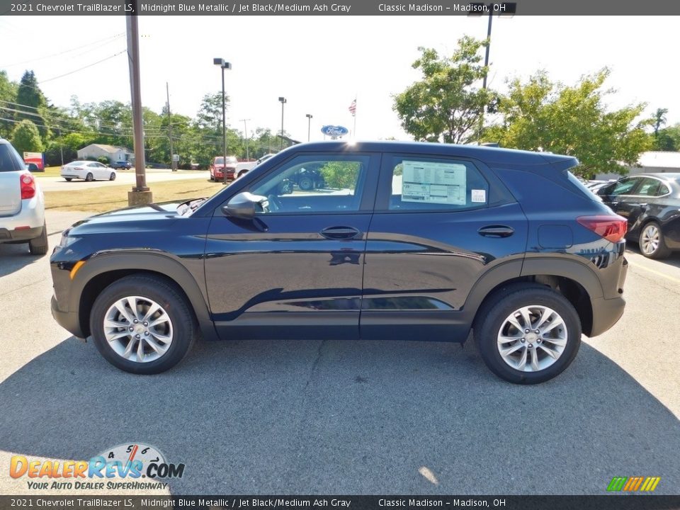 2021 Chevrolet Trailblazer LS Midnight Blue Metallic / Jet Black/Medium Ash Gray Photo #6