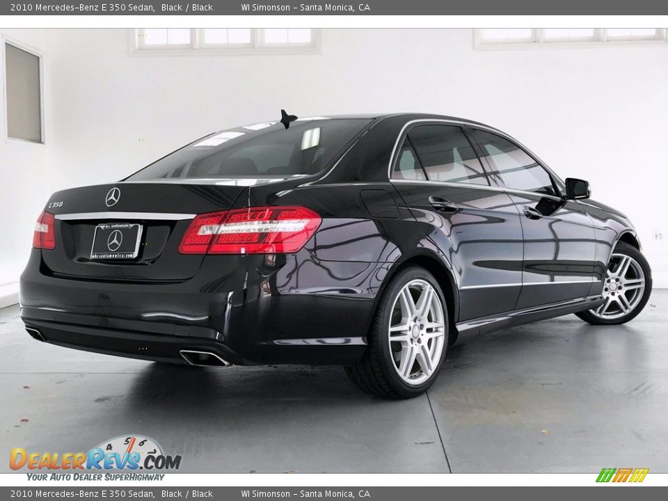 2010 Mercedes-Benz E 350 Sedan Black / Black Photo #16