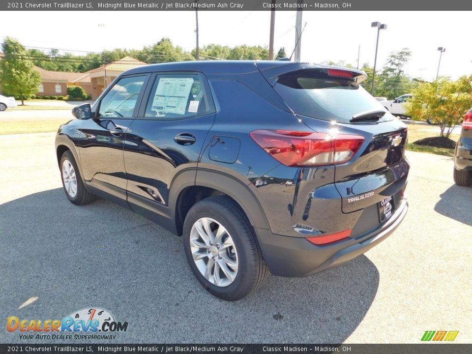 2021 Chevrolet TrailBlazer LS Midnight Blue Metallic / Jet Black/Medium Ash Gray Photo #7