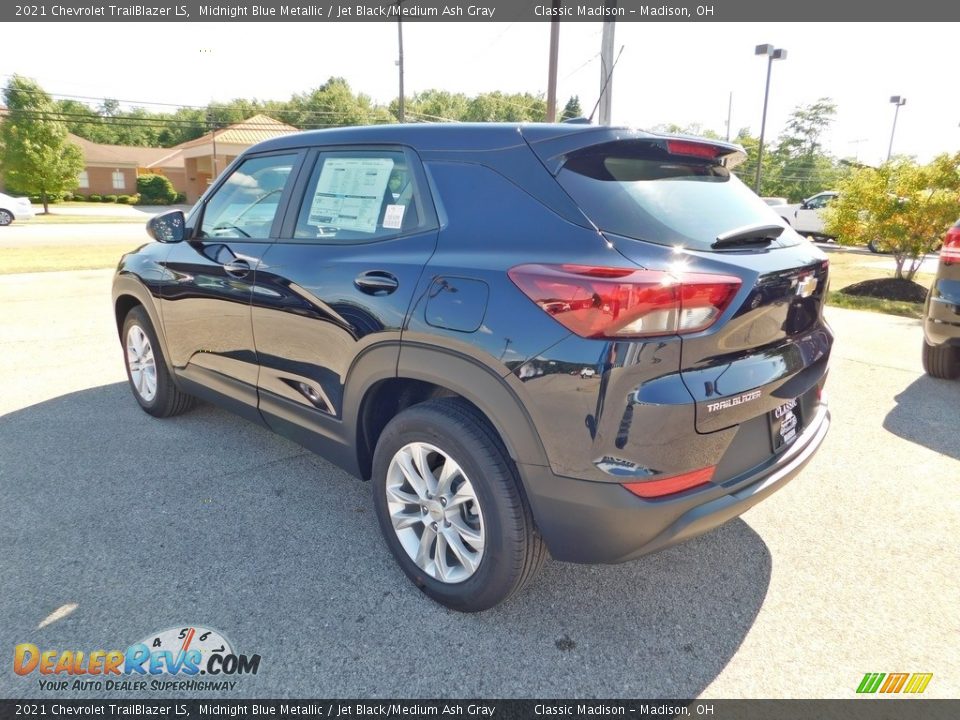 2021 Chevrolet Trailblazer LS Midnight Blue Metallic / Jet Black/Medium Ash Gray Photo #7