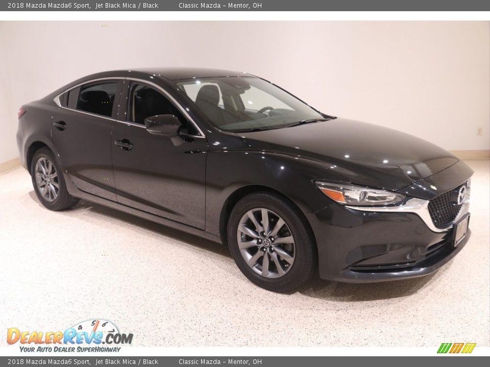 2018 Mazda Mazda6 Sport Jet Black Mica / Black Photo #1