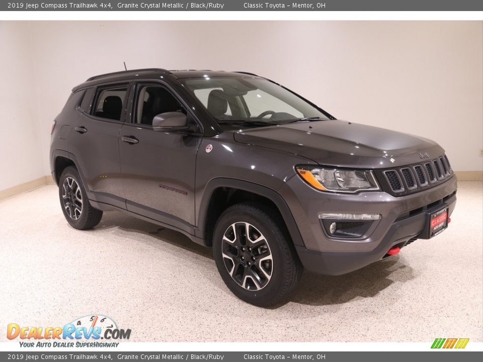 2019 Jeep Compass Trailhawk 4x4 Granite Crystal Metallic / Black/Ruby Photo #1