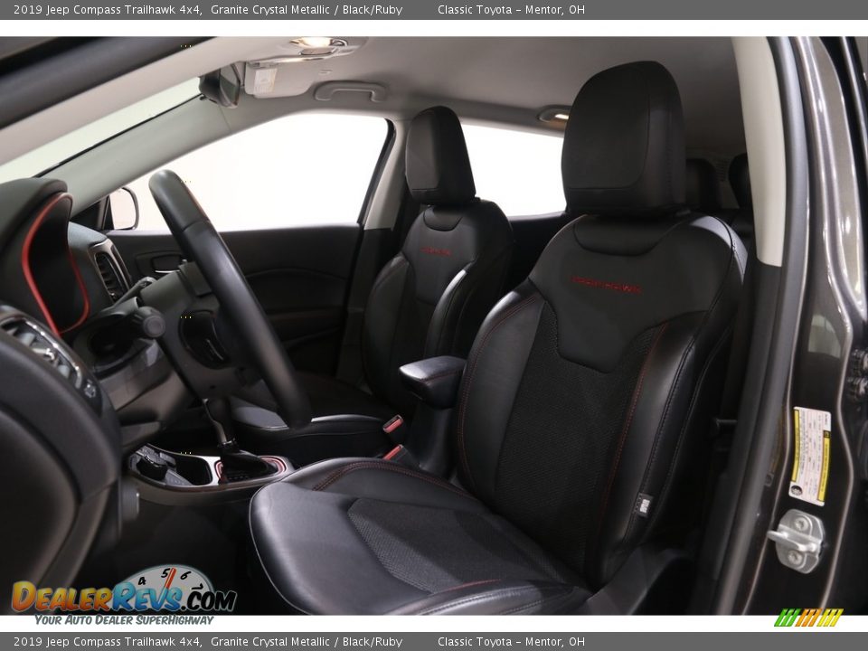 2019 Jeep Compass Trailhawk 4x4 Granite Crystal Metallic / Black/Ruby Photo #7