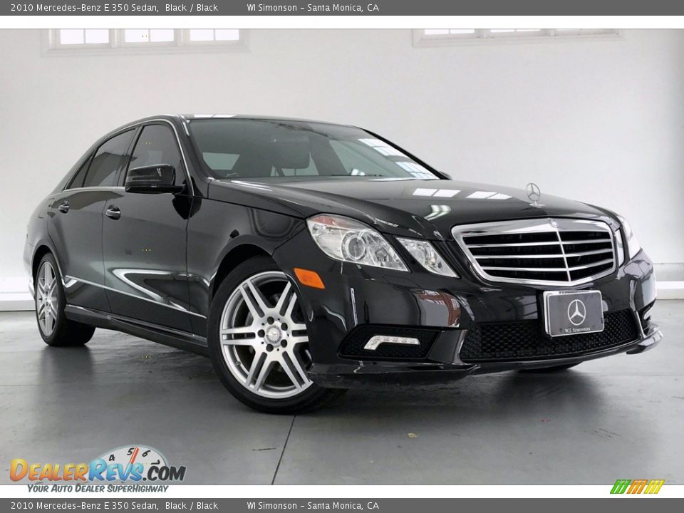 2010 Mercedes-Benz E 350 Sedan Black / Black Photo #34