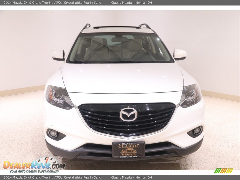 2014 Mazda CX-9 Grand Touring AWD Crystal White Pearl / Sand Photo #2