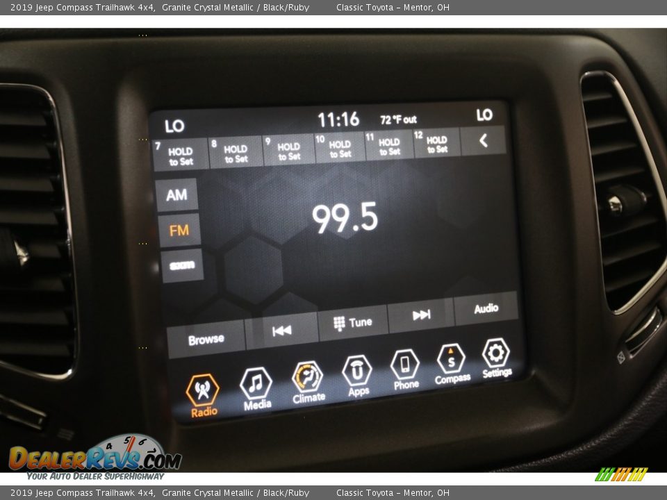 2019 Jeep Compass Trailhawk 4x4 Granite Crystal Metallic / Black/Ruby Photo #13