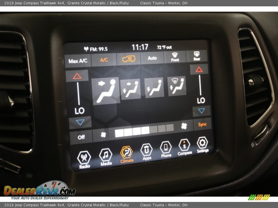 2019 Jeep Compass Trailhawk 4x4 Granite Crystal Metallic / Black/Ruby Photo #15