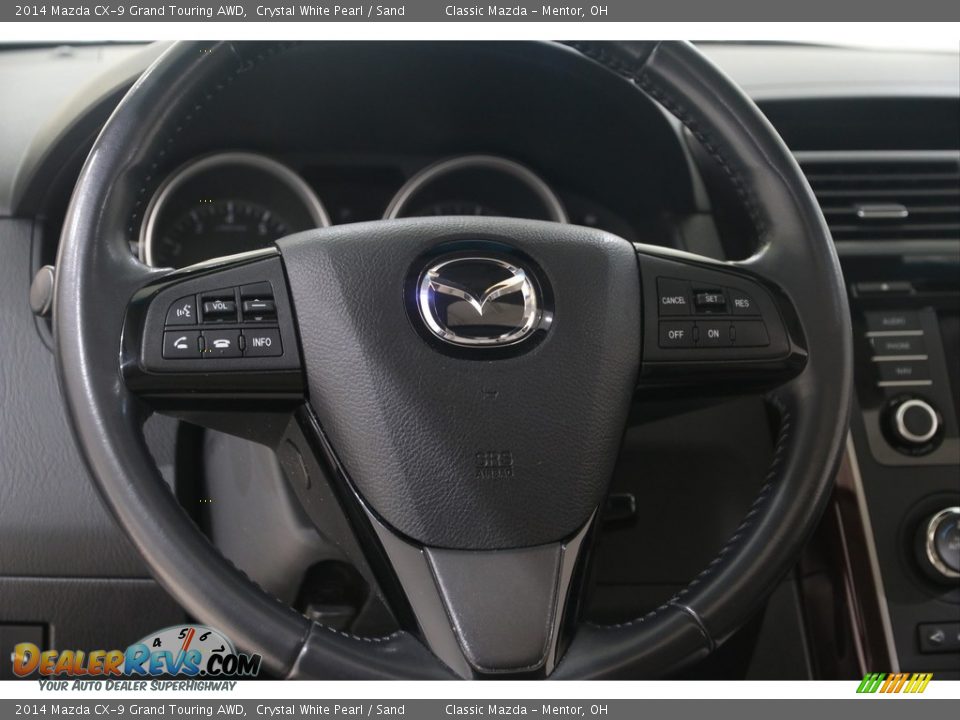 2014 Mazda CX-9 Grand Touring AWD Steering Wheel Photo #7