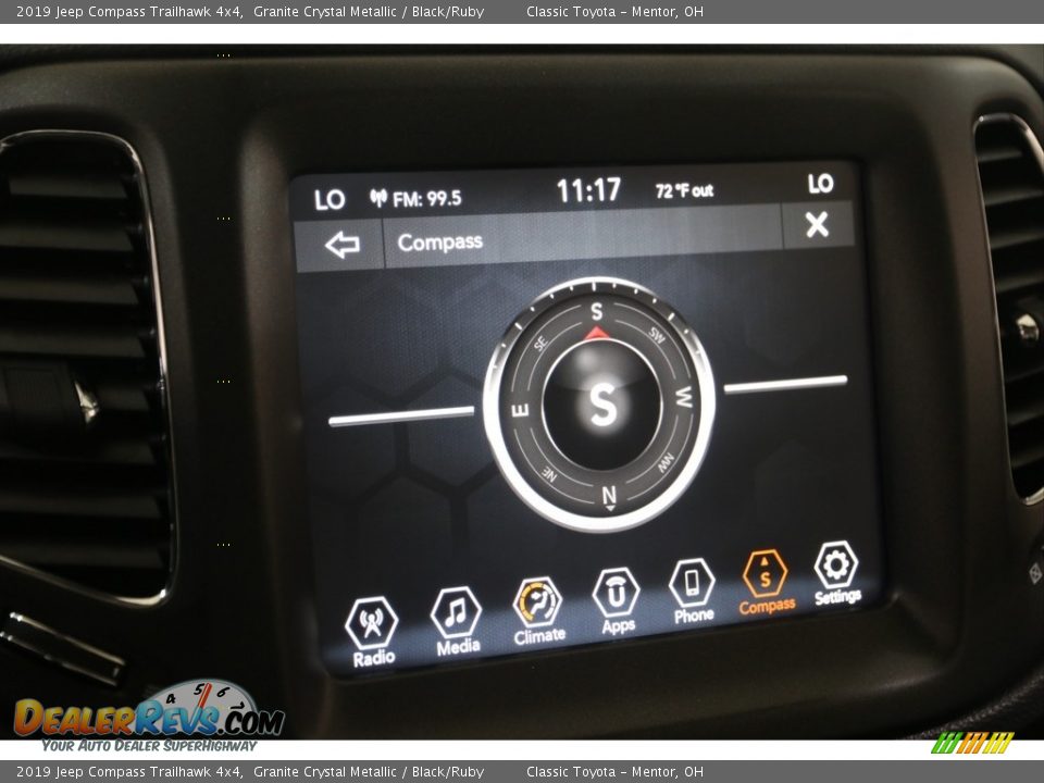2019 Jeep Compass Trailhawk 4x4 Granite Crystal Metallic / Black/Ruby Photo #18