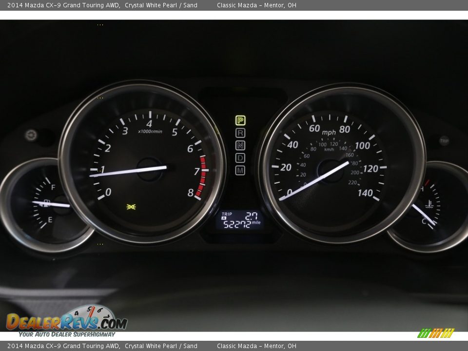 2014 Mazda CX-9 Grand Touring AWD Gauges Photo #8