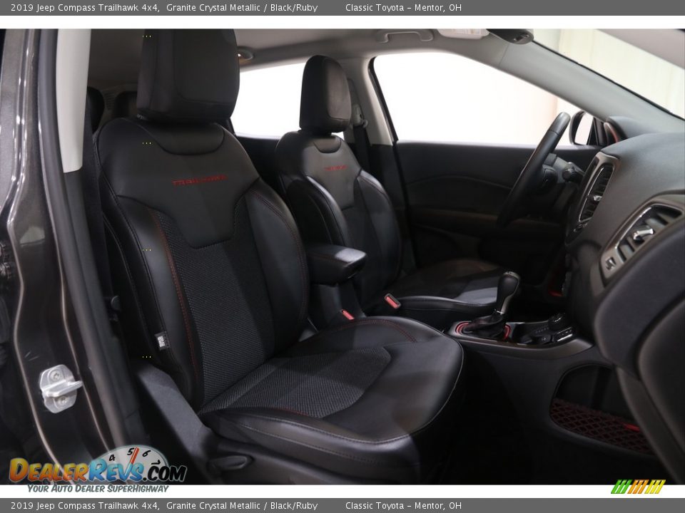 2019 Jeep Compass Trailhawk 4x4 Granite Crystal Metallic / Black/Ruby Photo #24