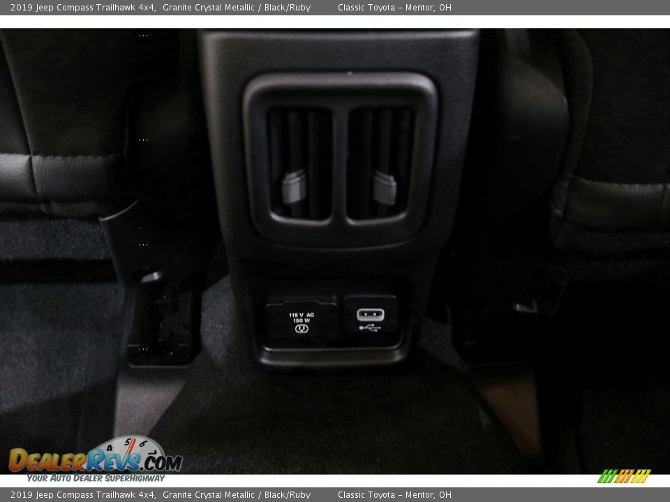 2019 Jeep Compass Trailhawk 4x4 Granite Crystal Metallic / Black/Ruby Photo #28