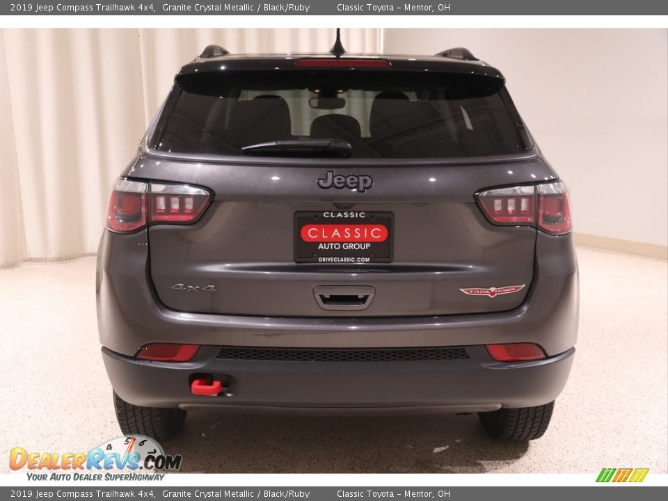2019 Jeep Compass Trailhawk 4x4 Granite Crystal Metallic / Black/Ruby Photo #29
