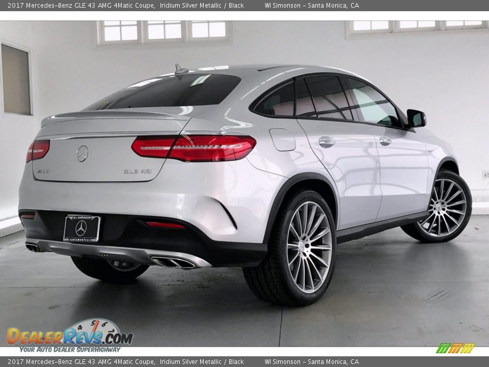 2017 Mercedes-Benz GLE 43 AMG 4Matic Coupe Iridium Silver Metallic / Black Photo #16