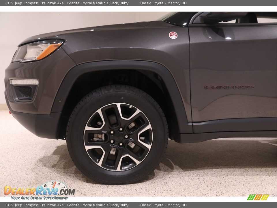2019 Jeep Compass Trailhawk 4x4 Granite Crystal Metallic / Black/Ruby Photo #31