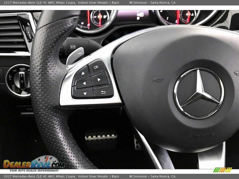 2017 Mercedes-Benz GLE 43 AMG 4Matic Coupe Iridium Silver Metallic / Black Photo #18