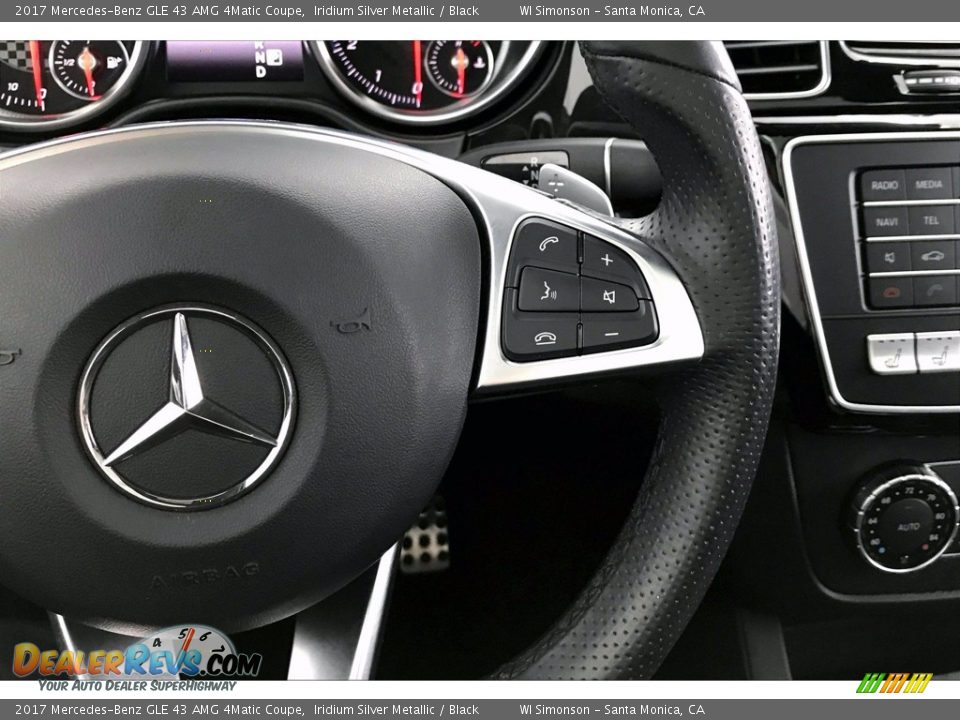 2017 Mercedes-Benz GLE 43 AMG 4Matic Coupe Iridium Silver Metallic / Black Photo #19