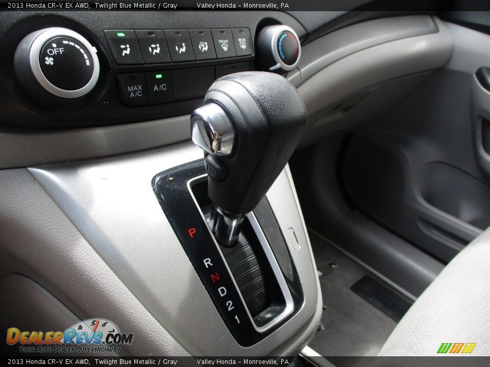 2013 Honda CR-V EX AWD Twilight Blue Metallic / Gray Photo #15