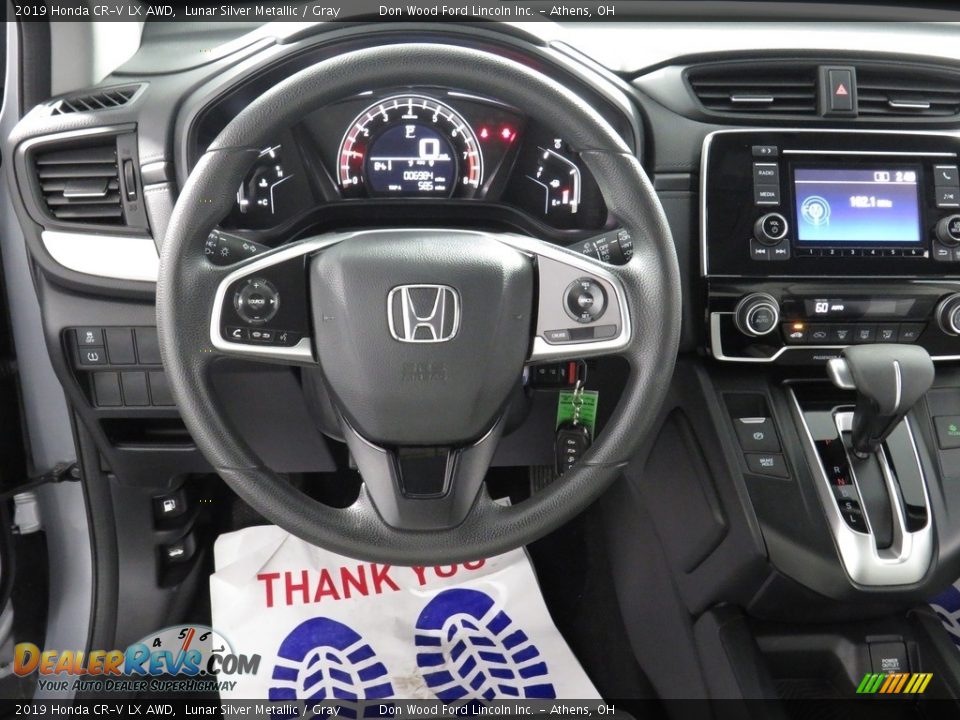 2019 Honda CR-V LX AWD Lunar Silver Metallic / Gray Photo #28