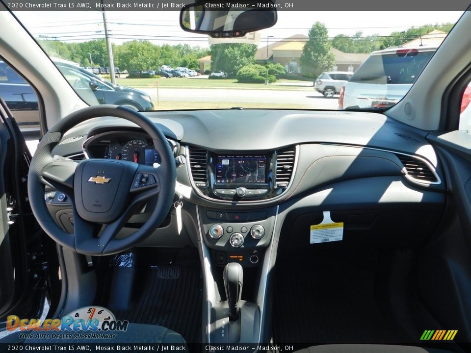 2020 Chevrolet Trax LS AWD Mosaic Black Metallic / Jet Black Photo #12