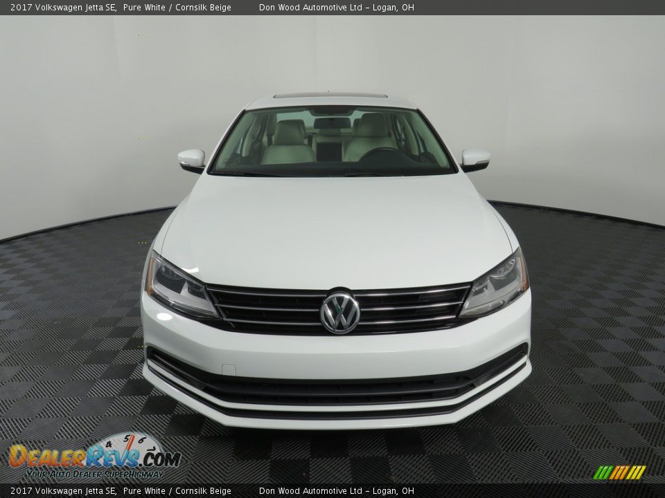 2017 Volkswagen Jetta SE Pure White / Cornsilk Beige Photo #6