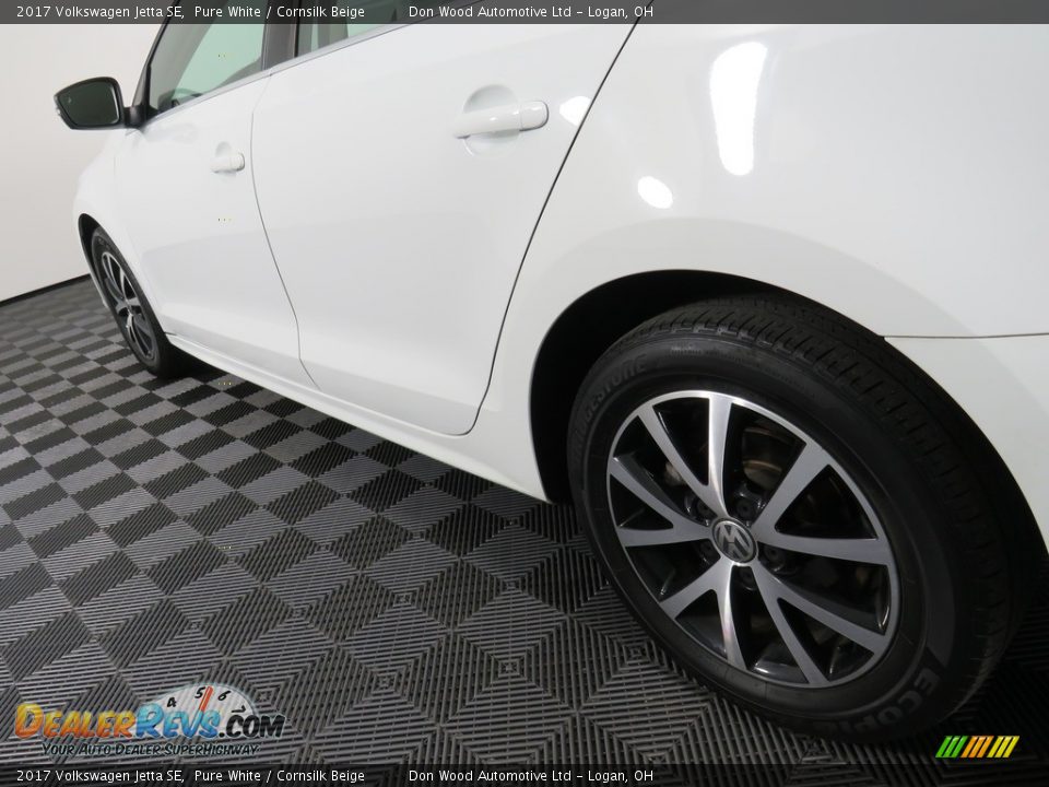 2017 Volkswagen Jetta SE Pure White / Cornsilk Beige Photo #11